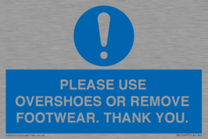 MV10437: PLEASE USE OVERSHOES OR REMOVE FOOTWEAR. THANK YOU.