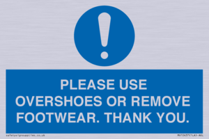 MV10437: PLEASE USE OVERSHOES OR REMOVE FOOTWEAR. THANK YOU.