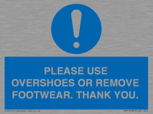 MV10437: PLEASE USE OVERSHOES OR REMOVE FOOTWEAR. THANK YOU.