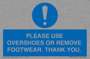 MV10437: PLEASE USE OVERSHOES OR REMOVE FOOTWEAR. THANK YOU.
