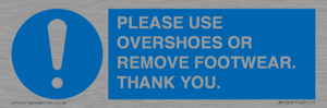 MV10437: PLEASE USE OVERSHOES OR REMOVE FOOTWEAR. THANK YOU.