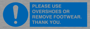 MV10437: PLEASE USE OVERSHOES OR REMOVE FOOTWEAR. THANK YOU.
