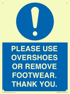 MV10437: PLEASE USE OVERSHOES OR REMOVE FOOTWEAR. THANK YOU.