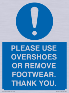MV10437: PLEASE USE OVERSHOES OR REMOVE FOOTWEAR. THANK YOU.