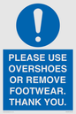 MV10437: PLEASE USE OVERSHOES OR REMOVE FOOTWEAR. THANK YOU.