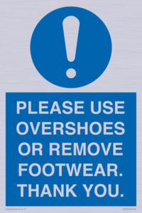 MV10437: PLEASE USE OVERSHOES OR REMOVE FOOTWEAR. THANK YOU.