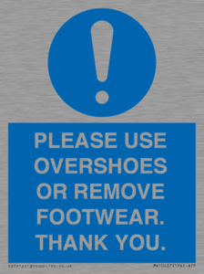 MV10437: PLEASE USE OVERSHOES OR REMOVE FOOTWEAR. THANK YOU.