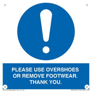 MV10437: PLEASE USE OVERSHOES OR REMOVE FOOTWEAR. THANK YOU.