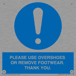 MV10437: PLEASE USE OVERSHOES OR REMOVE FOOTWEAR. THANK YOU.