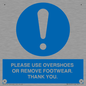 MV10437: PLEASE USE OVERSHOES OR REMOVE FOOTWEAR. THANK YOU.