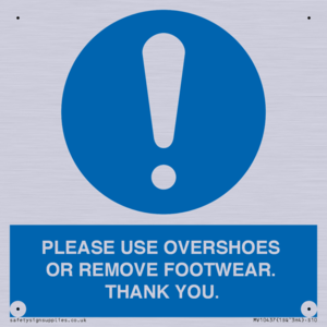 MV10437: PLEASE USE OVERSHOES OR REMOVE FOOTWEAR. THANK YOU.