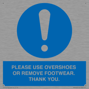 MV10437: PLEASE USE OVERSHOES OR REMOVE FOOTWEAR. THANK YOU.