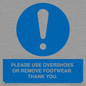 MV10437: PLEASE USE OVERSHOES OR REMOVE FOOTWEAR. THANK YOU.