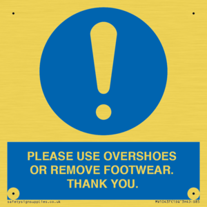 MV10437: PLEASE USE OVERSHOES OR REMOVE FOOTWEAR. THANK YOU.