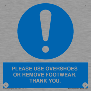 MV10437: PLEASE USE OVERSHOES OR REMOVE FOOTWEAR. THANK YOU.