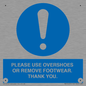 MV10437: PLEASE USE OVERSHOES OR REMOVE FOOTWEAR. THANK YOU.