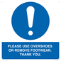 MV10437: PLEASE USE OVERSHOES OR REMOVE FOOTWEAR. THANK YOU.