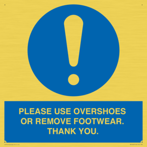 MV10437: PLEASE USE OVERSHOES OR REMOVE FOOTWEAR. THANK YOU.