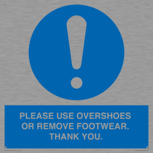 MV10437: PLEASE USE OVERSHOES OR REMOVE FOOTWEAR. THANK YOU.