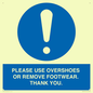 MV10437: PLEASE USE OVERSHOES OR REMOVE FOOTWEAR. THANK YOU.