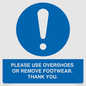 MV10437: PLEASE USE OVERSHOES OR REMOVE FOOTWEAR. THANK YOU.