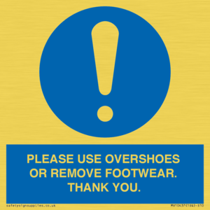 MV10437: PLEASE USE OVERSHOES OR REMOVE FOOTWEAR. THANK YOU.