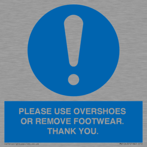 MV10437: PLEASE USE OVERSHOES OR REMOVE FOOTWEAR. THANK YOU.