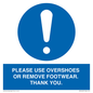 MV10437: PLEASE USE OVERSHOES OR REMOVE FOOTWEAR. THANK YOU.