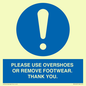 MV10437: PLEASE USE OVERSHOES OR REMOVE FOOTWEAR. THANK YOU.
