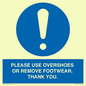 MV10437: PLEASE USE OVERSHOES OR REMOVE FOOTWEAR. THANK YOU.