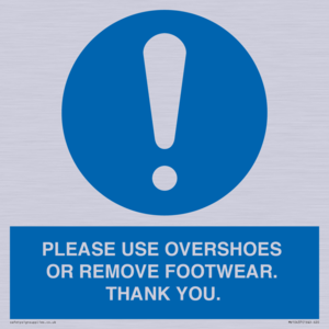 MV10437: PLEASE USE OVERSHOES OR REMOVE FOOTWEAR. THANK YOU.