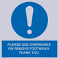 MV10437: PLEASE USE OVERSHOES OR REMOVE FOOTWEAR. THANK YOU.