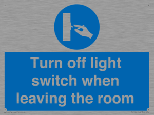 MV10441: Turn off light switch when leaving the room
