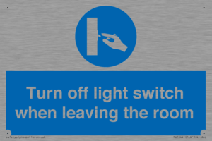 MV10441: Turn off light switch when leaving the room