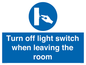 MV10441: Turn off light switch when leaving the room
