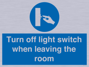 MV10441: Turn off light switch when leaving the room