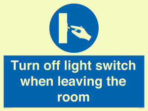 MV10441: Turn off light switch when leaving the room