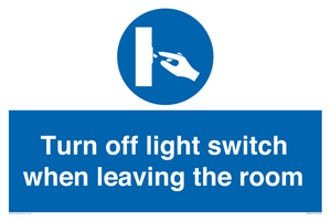 MV10441: Turn off light switch when leaving the room