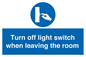 MV10441: Turn off light switch when leaving the room