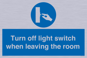 MV10441: Turn off light switch when leaving the room