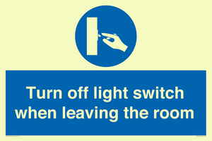 MV10441: Turn off light switch when leaving the room