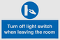 MV10441: Turn off light switch when leaving the room