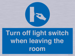 MV10441: Turn off light switch when leaving the room