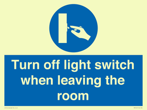 MV10441: Turn off light switch when leaving the room