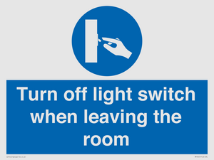 MV10441: Turn off light switch when leaving the room