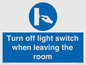 MV10441: Turn off light switch when leaving the room