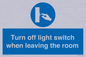 MV10441: Turn off light switch when leaving the room