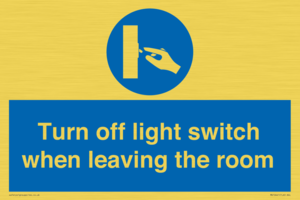 MV10441: Turn off light switch when leaving the room