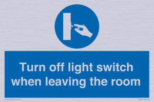 MV10441: Turn off light switch when leaving the room