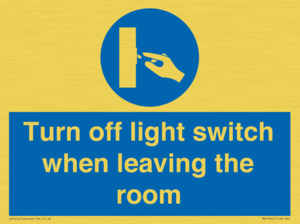 MV10441: Turn off light switch when leaving the room
